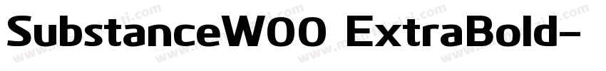 SubstanceW00 ExtraBold字体转换